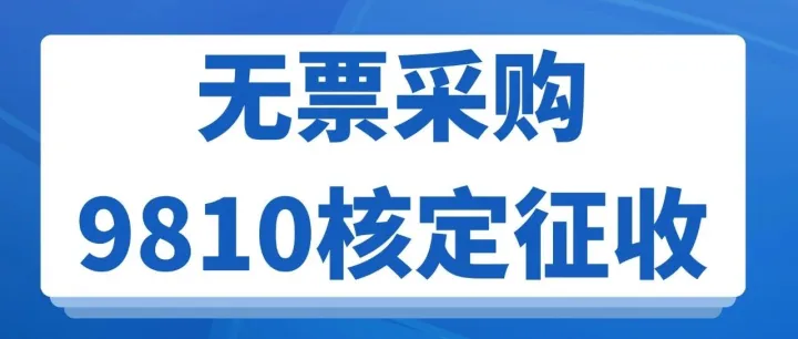 跨境电商无票采购用9810核定征收有没有风险？