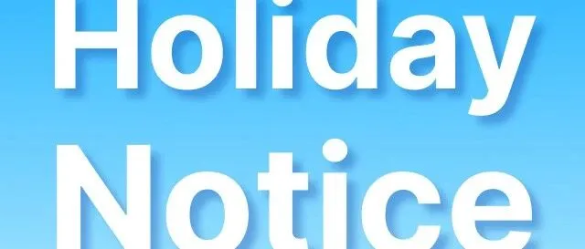 12月公众假期汇款安排 | Holiday Transfer Notice in December