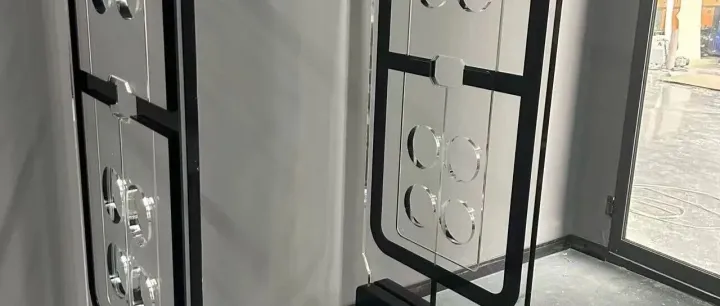 万联宝新增一款EH50（EM磁条+高频RFID）双系统图书智能安全门