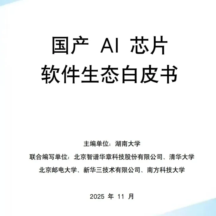 2025国产AI芯片软件生态白皮书