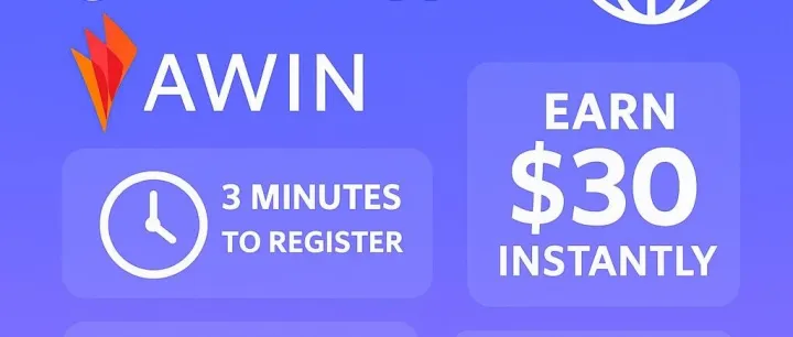 三分钟开启美金副业：0门槛上手AWIN联盟赚钱！