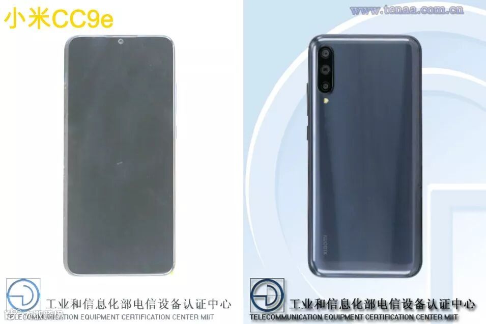 小米CC9e入网:采用6.088英寸水滴屏