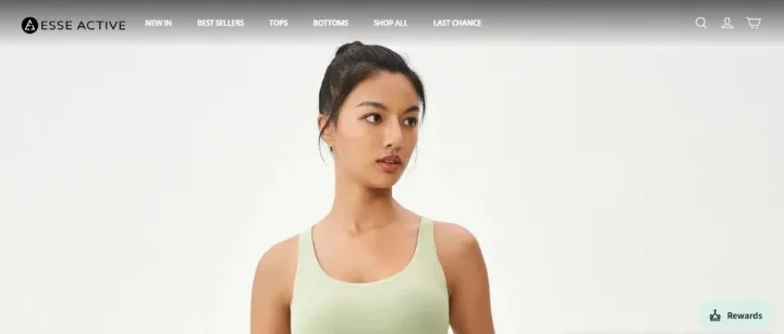 ESSE ACTIVE 独立站解析：女性运动服品牌如何通过SHOPLINE打造稳定流量与复购模型