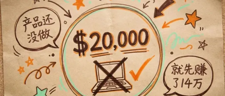 产品还没做,就先赚了14万?这哥们的预售玩法我真服了!