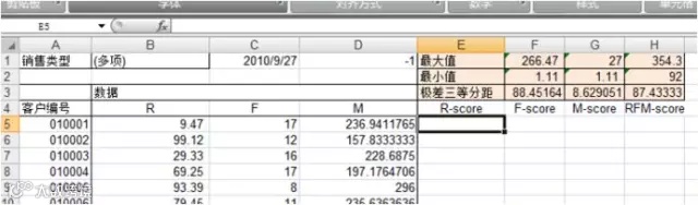 手把手教你用Excel2007利用RFM细分客户群