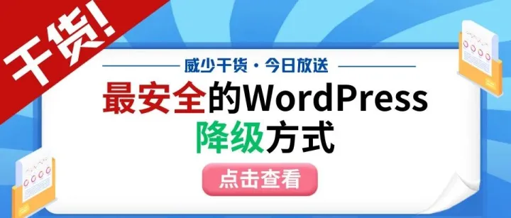 目前最安全的WordPress网站<em>降级</em>方法!【建议收藏】