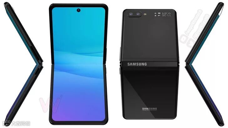 三星翻盖折叠屏手机渲染图曝光,基于此前信息制作