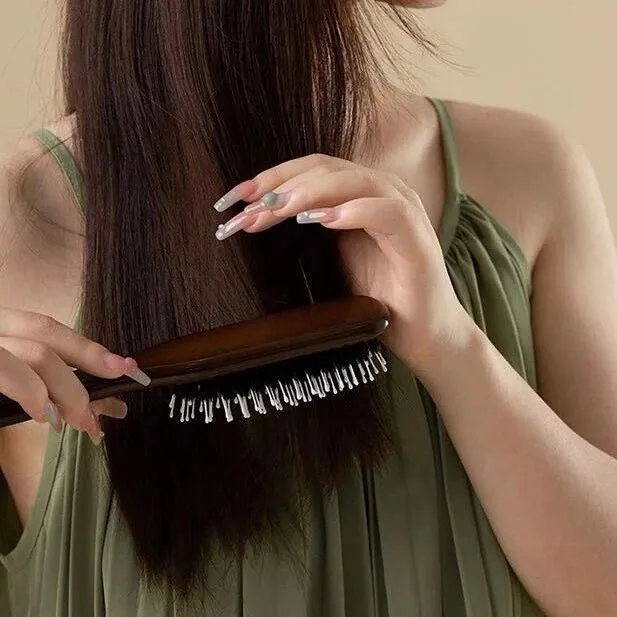 男士可用于防头发脱落，增发功效！猪鬃毛梳子鬃毛梳，气囊梳蓬松高颅顶便携梳！群友价28到手