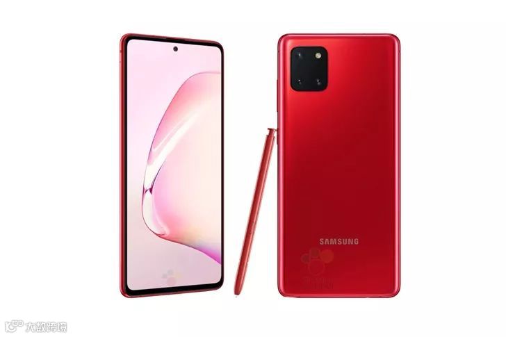 三星Galaxy Note 10 Lite官方渲染图曝光