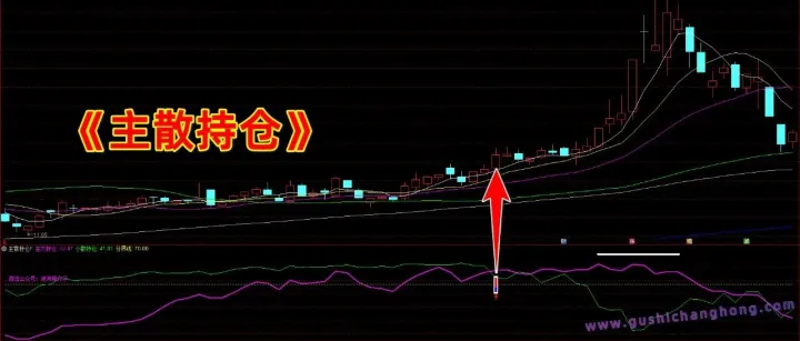 通达信【<em>主</em>散持仓】副/<em>选</em>指标，分辨<em>主</em>散动向，主力分析趋势，源码分享