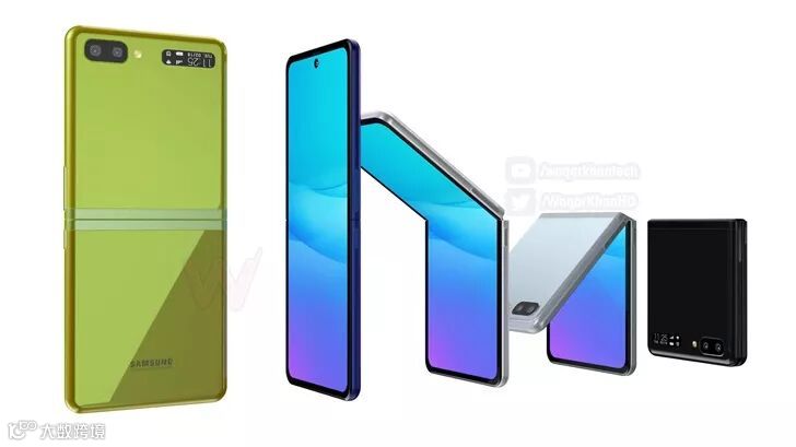三星翻盖折叠屏手机渲染图曝光,基于此前信息制作