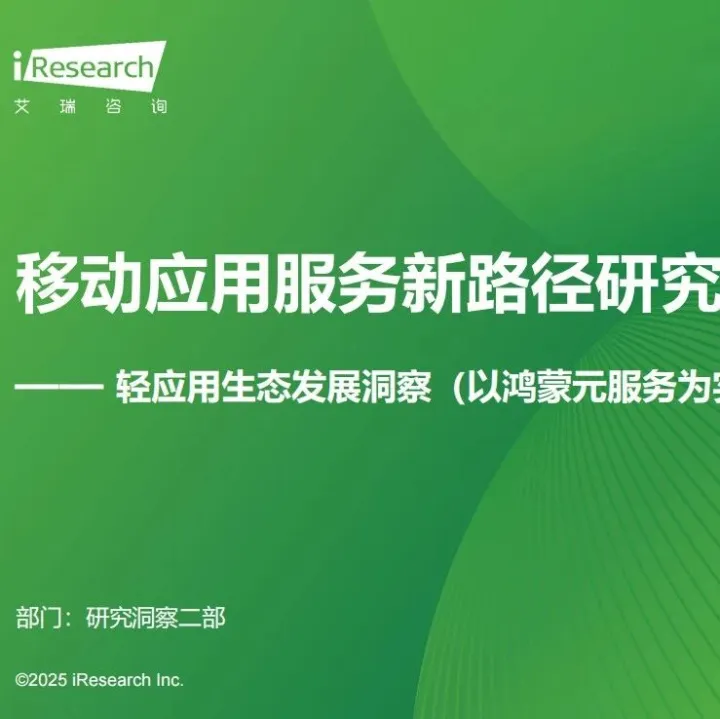 2025年移动应用服务新路径研究报告 ||（附下载方式)