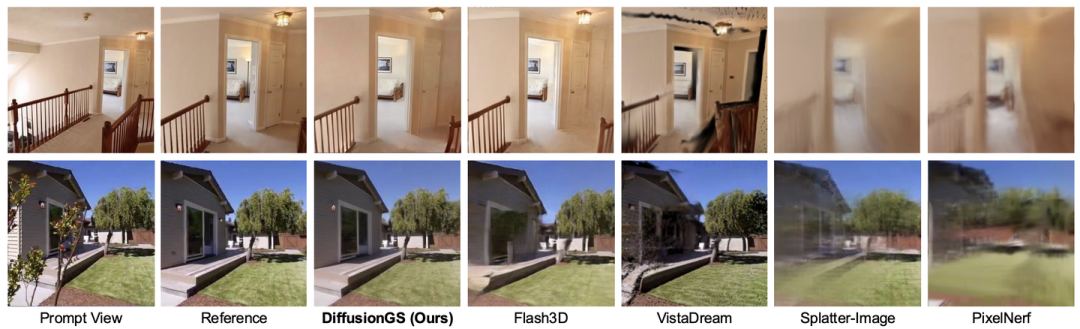 图14. scene-level 单视角重建对比示意图