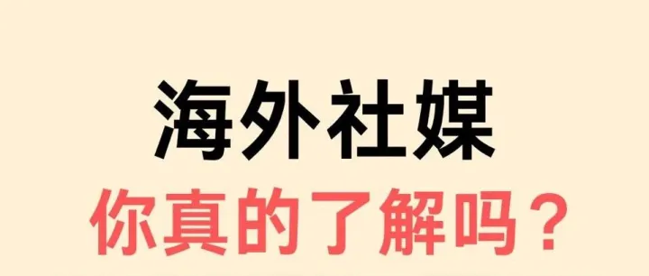 原来海外还有那么多社媒呀！到底选哪个？