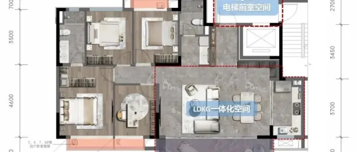 143㎡户型：还在“卷”创新，如何做到“既保证尺度感，又兼具实用性”