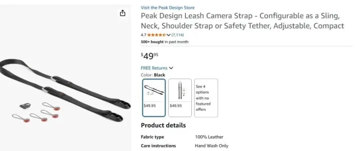 相机背带Peak Design，美国发明专利分析与提示