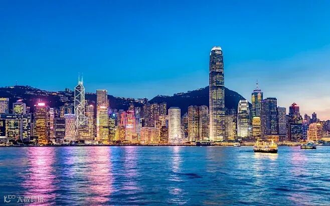 维多利亚港夜色图片下载