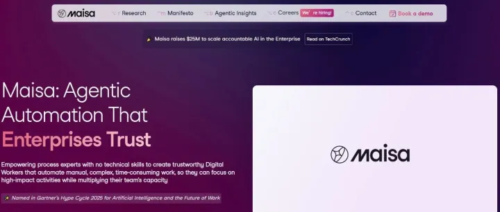 西班牙AI<em>科技</em>初创公司Maisa获得2500万美元种子轮融资，致力于打造<em>可信赖</em>的“数字员工”并降低幻觉现象