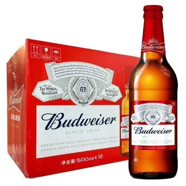【抢购】<em>500ml</em>百威啤酒[瓶]12瓶特价54元/件