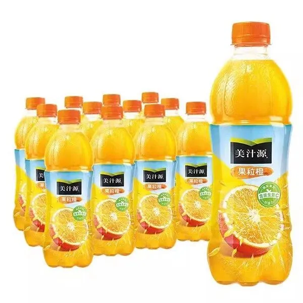 【抢购】450ml美汁源[果粒橙]果汁24瓶特价58.8元/件