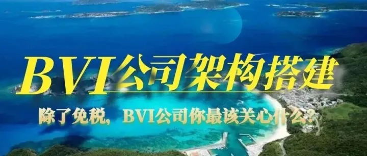 BVI公司架构搭建全流程|除了免税，关于BVI公司你最该关心什么？