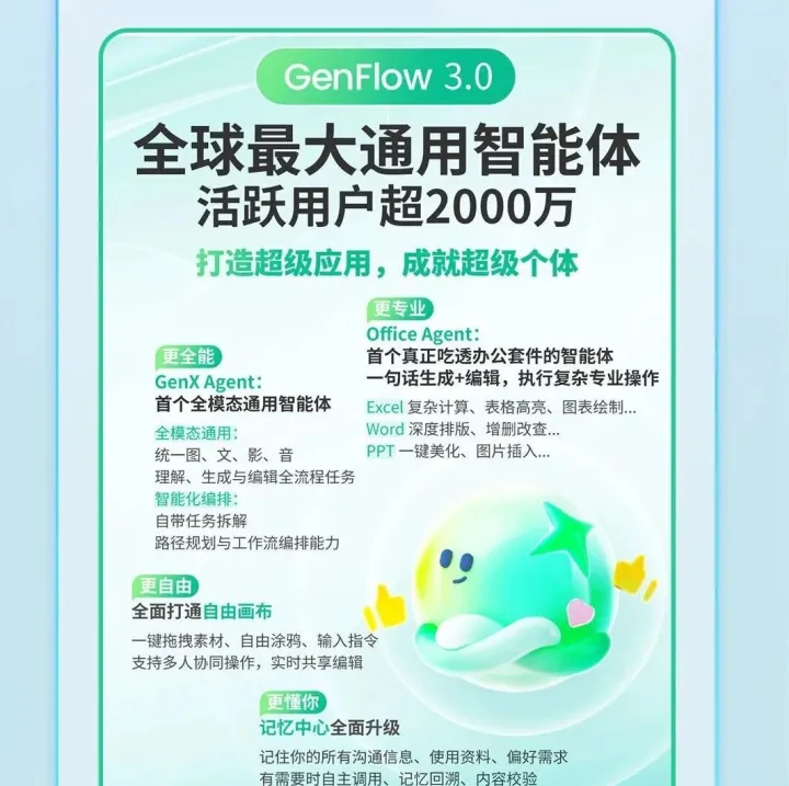 全球最大通用智能体 GenFlow 3.0上线 |一图读懂百度世界2025文库网盘分论坛