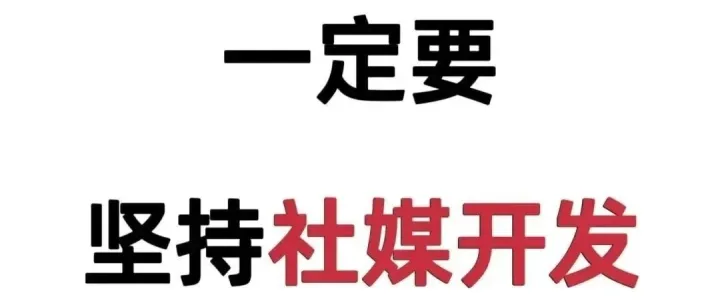 这样做外贸一定要坚持社媒开发