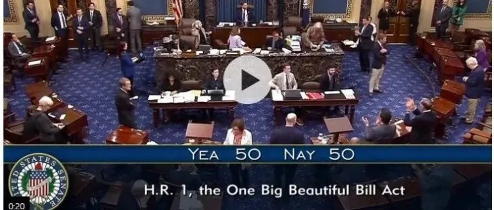 US Senate Republicans narrowly pass Trump's 'big beautiful' bill