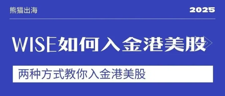Wise两条隐藏通道带你入金全球市场