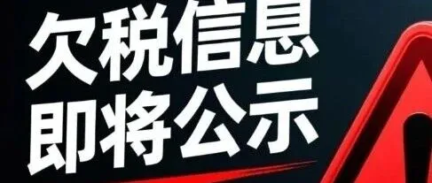 欠税信息即将按月公示！不合规将全网曝光，跨境卖家别再观望了！