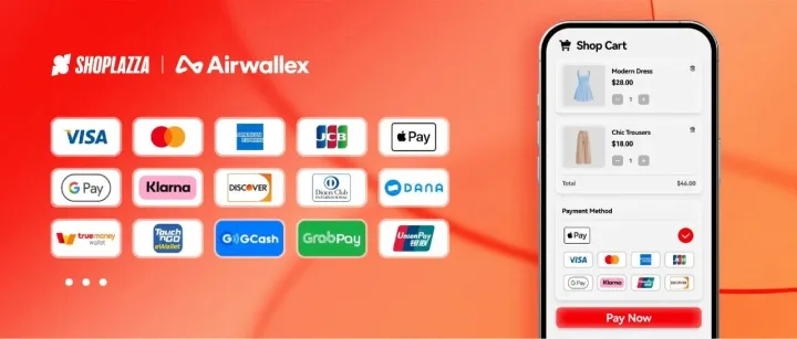 店匠Shoplazza × Airwallex 空中云汇解锁 Apple <em>Pay</em>/Google <em>Pay</em>/BNPL 增长新引擎