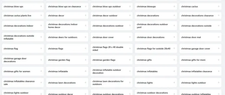 Q4旺季圣诞季扩流，收下这份关键词表！