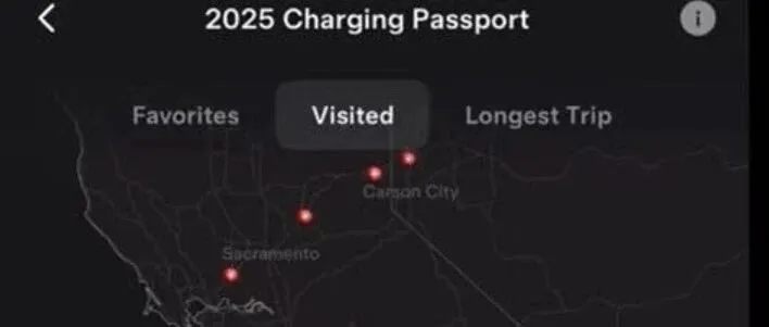 <em>Tesla</em> App上线新功能：年度特斯拉充电足迹。