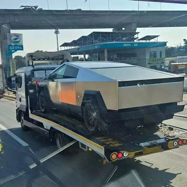 大批Cybertruck已<em>到达</em><em>韩国</em>！月底将迎来大量交付。