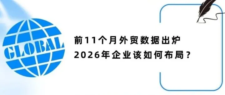 前11个月外贸数据出炉，2026年企业该如何布局？