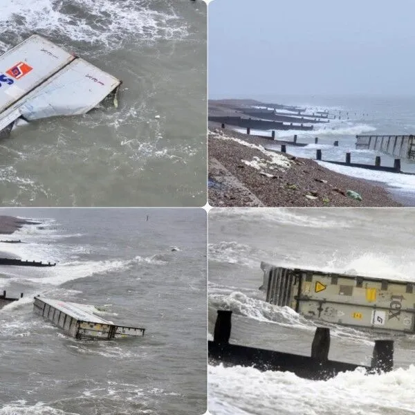 突发！集装箱落海