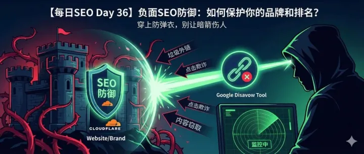 【每日SEO 36】负面SEO防御：如何保护你的品牌和排名？