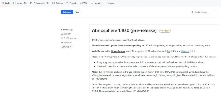 Switch任天堂破解全名词解释-【CFW、OFW、Hekate、Atmosphere、Sigpathes】