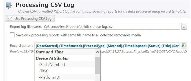 KillDisk：CSV<em>日志</em>处理