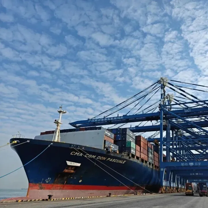 达飞轮船南沙港区年吞吐量突破100万标准箱！