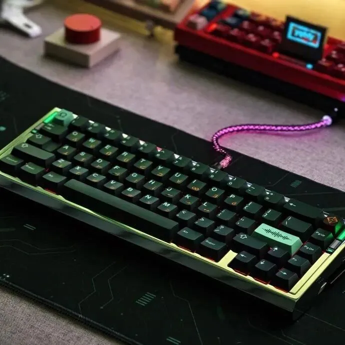 [电脑] 客制化键圈的DLC-Matrix Noos65石洗银上壳开箱分享