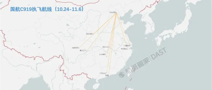 三大航国产大<em>飞机</em>最新<em>运营</em>数据