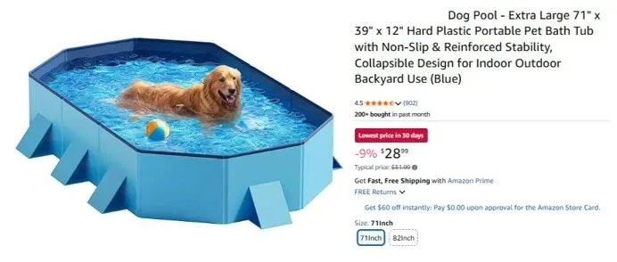 宠物折叠泳池-跨境选品-美国发明专利