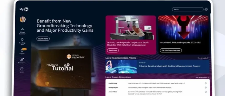 测量技能进阶，从全新的MyPolyWorks在线技术中心开始