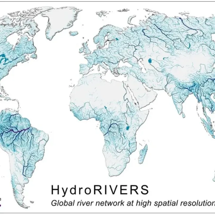 <em>数据</em>下载|全球河流矢量<em>数据</em>HydroRIVERS