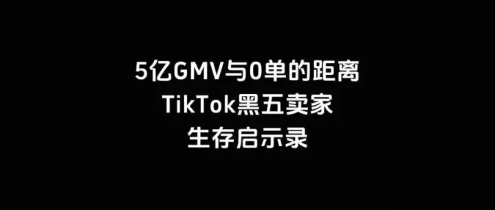 5亿GMV与0单的距离：TikTok黑五卖家生存启示录