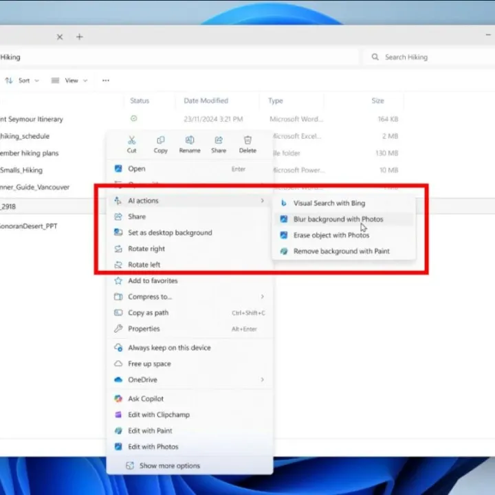 算是响应用户反馈：Windows 11资源管理器中的AI操作菜单将可以隐藏
