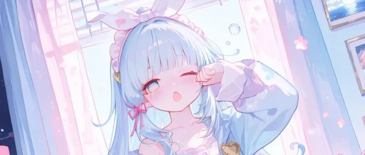 神里绫华<em>萝</em><em>莉</em>版：是不是很想欺负刚起床<em>的</em><em>我</em>？坏人～