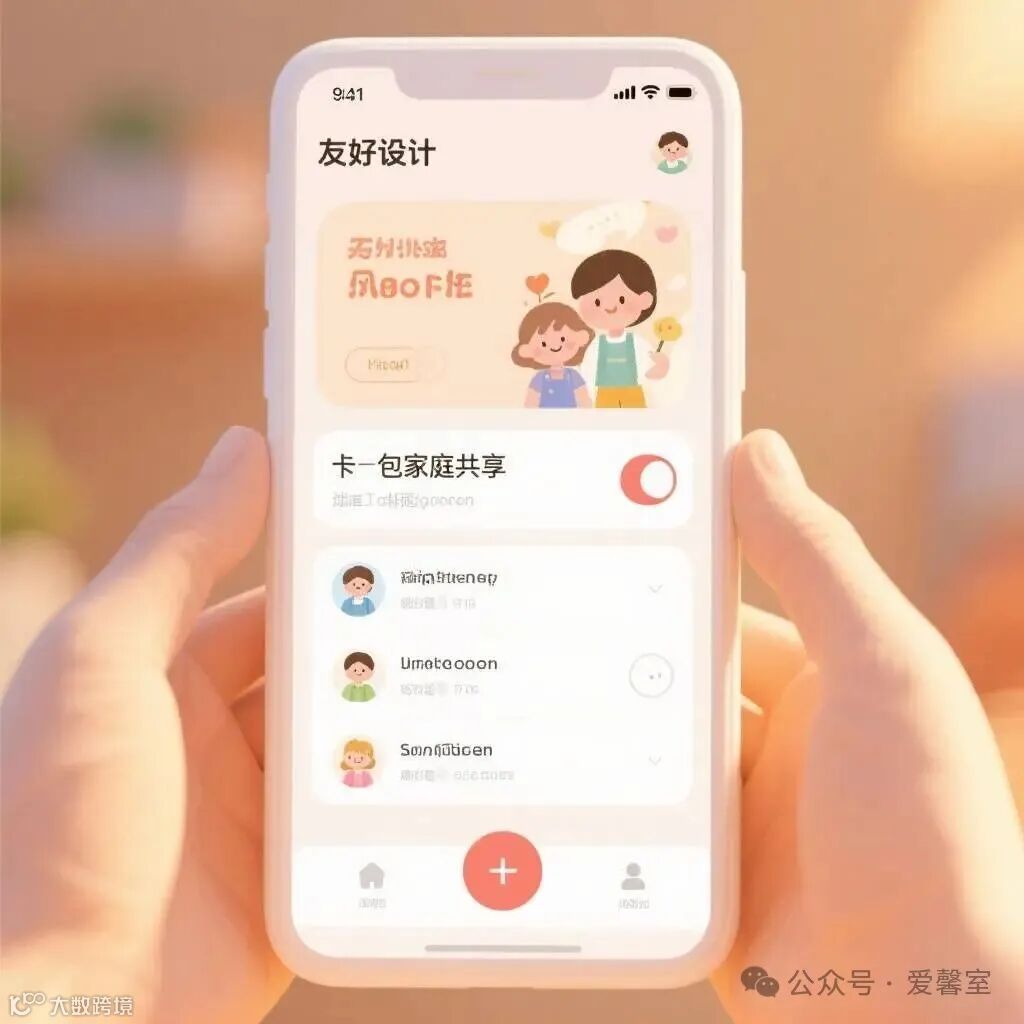 家庭共享功能界面