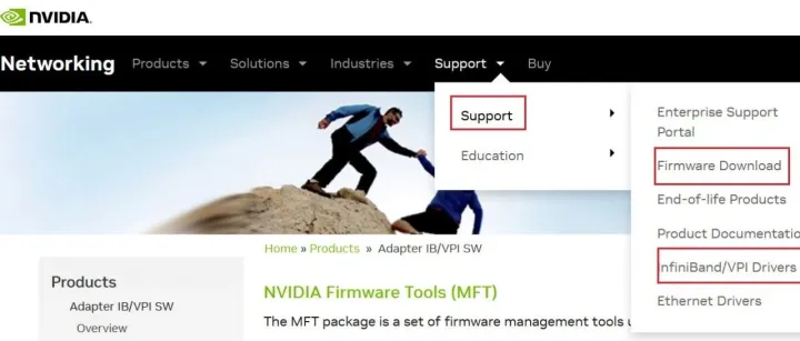Mellanox NIC（IB）卡 FW+Driver下载与安装